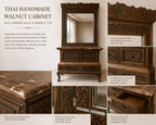 THAI HANDMADE WALNUT CABINET