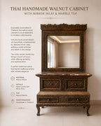 THAI HANDMADE WALNUT CABINET