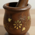 Wooden Mortar and Pestle