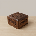 Hand Carved Wooden Incense Burner Box