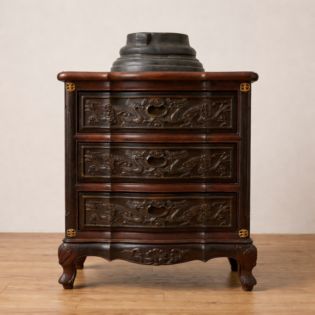 Hand-Carved Solid Rosewood Classic Bedroom Set