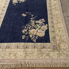 Handcrafted Chinoiserie Rug – Floral Pattern Luxury Carpet