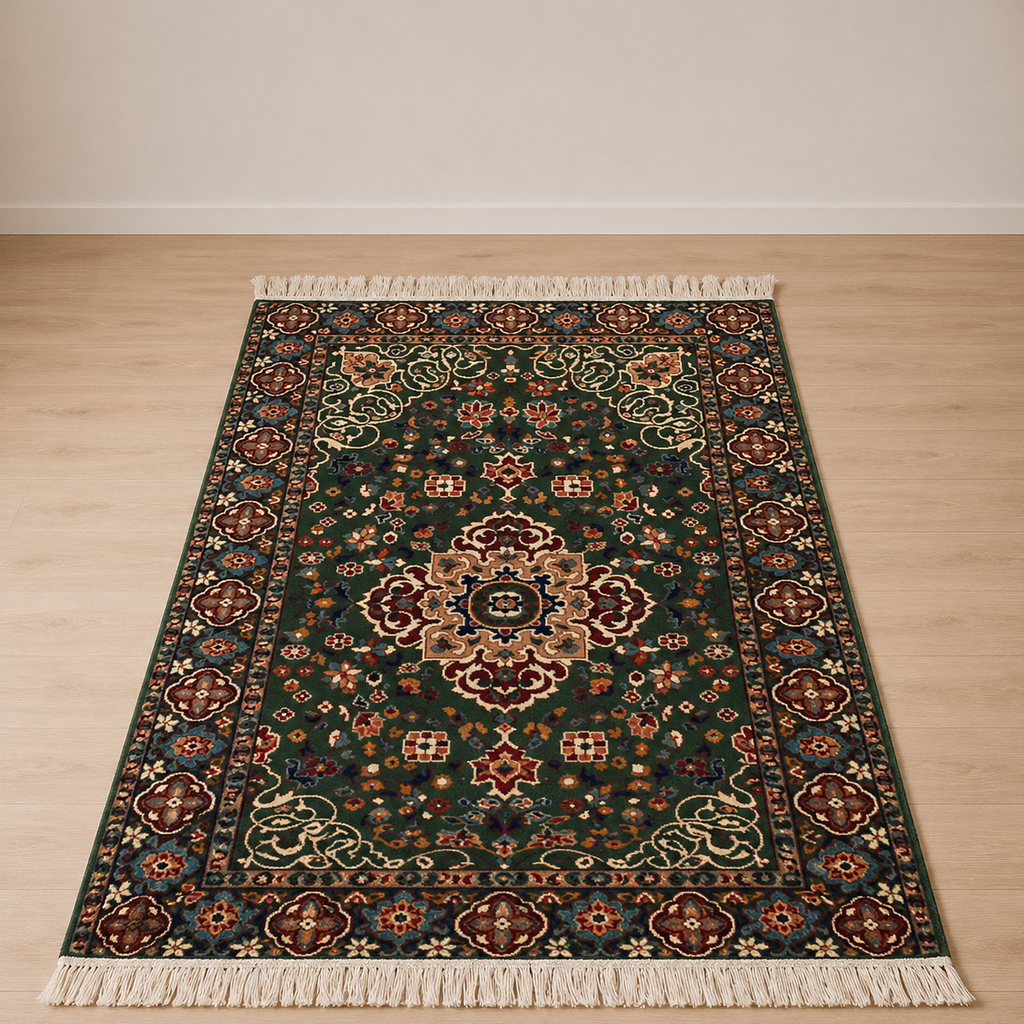 Isfahan Persian Rug – Handmade Iranian Classic Floral Carpet