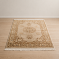 Handcrafted Beige Shinwah Rug