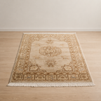 Handcrafted Beige Shinwah Rug