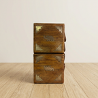 Wooden Expandable Sewing Box with Inlay