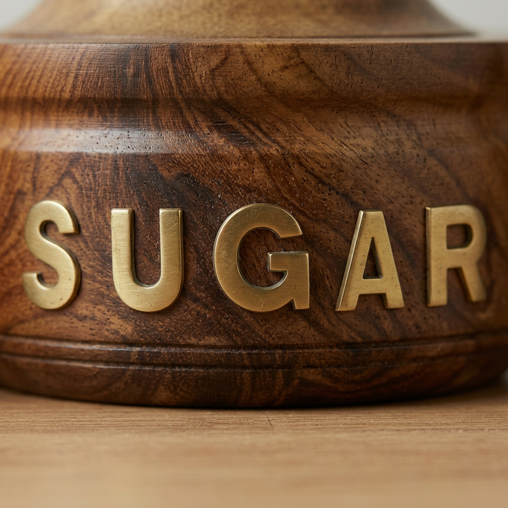 Wooden Coffee Sugar Tea Canister Set