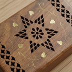 Hand-Carved Decorative Wooden Box