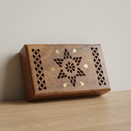 Hand-Carved Decorative Wooden Box