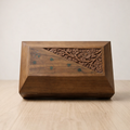 Handcarved Sheesham Wood Jewelry Box – Handmade Decorative Wooden Storage