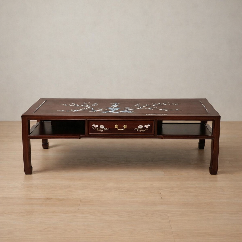 Rosewood Handmade Furniture Set 6pcs Mother of Pearl Inlay