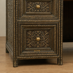 Antique Handcarved Desk – Walnut Wood