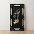 Handcrafted Bamboo Stone Inlay Wall Art