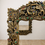 Hand-Carved Vintage Baroque Wall Mirror